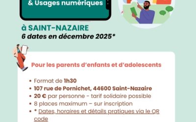 Ateliers parentalité numérique à Saint-Nazaire